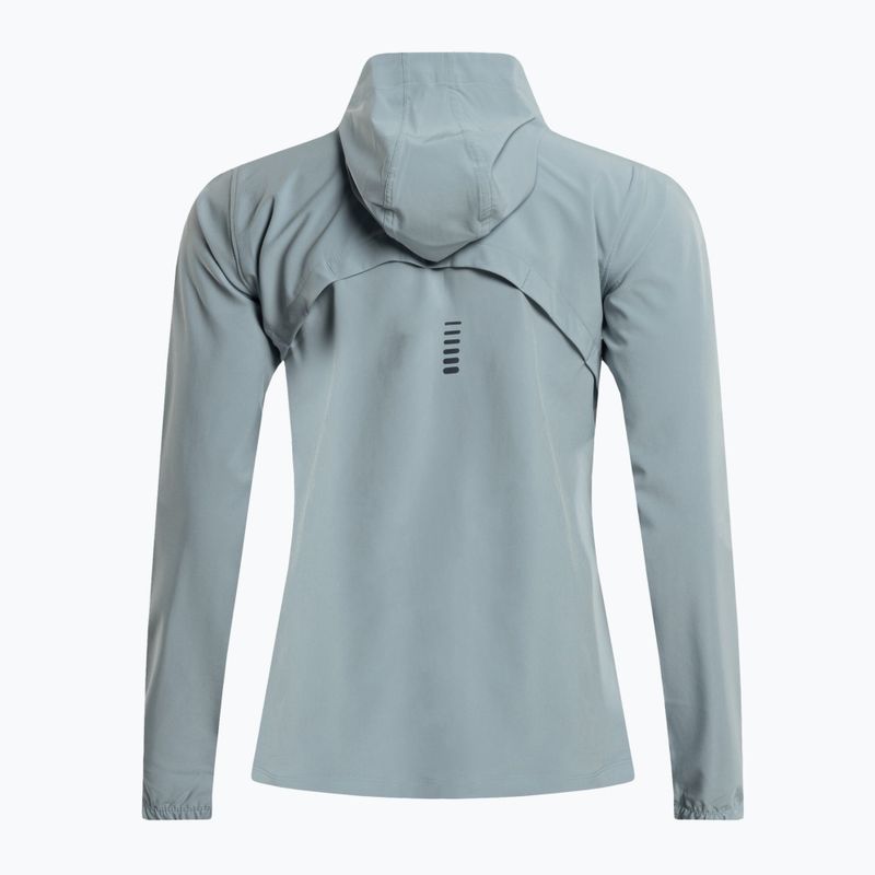 Giacca da corsa Under Armour Outrun The Storm donna harbor blue/harbor blue/riflettente 2