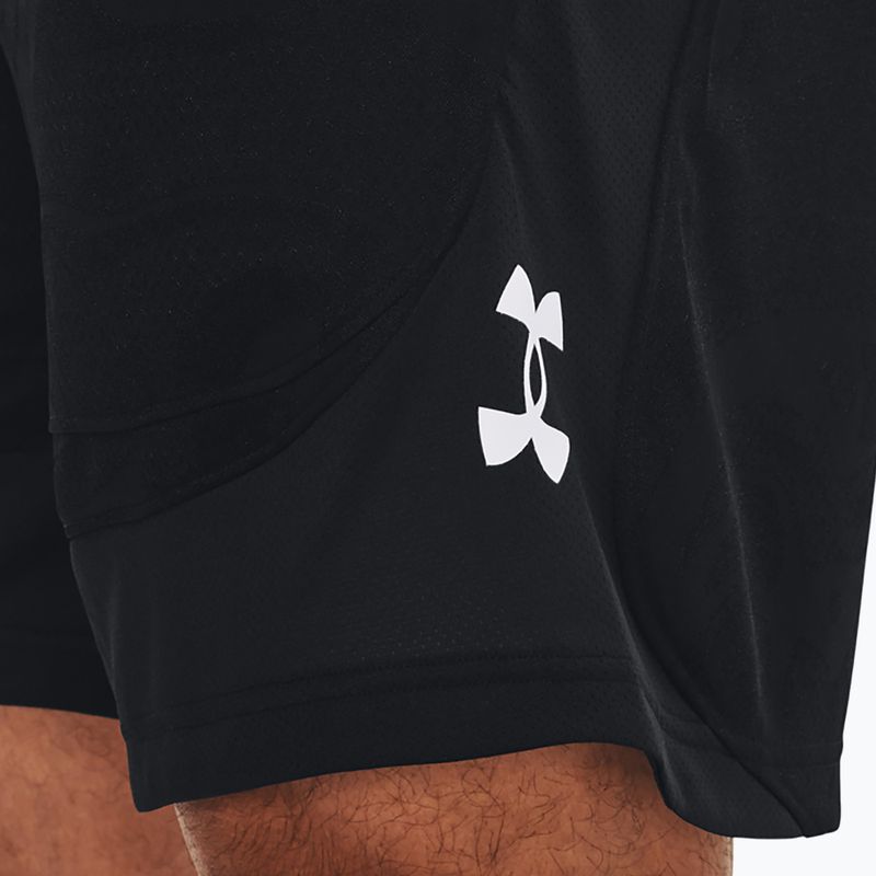 Pantaloncini da basket Under Armour Heatwave Hoops da uomo nero/bianco 3