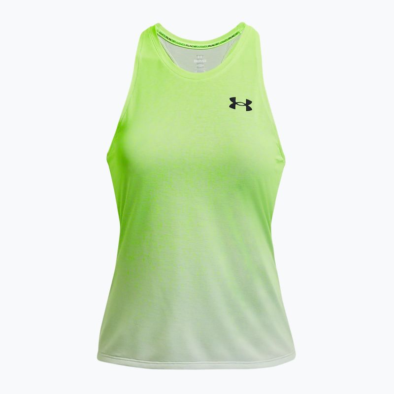 Canotta da corsa Under Armour Rush Cicada Singlet Donna lime surge/halo grigio/nero 5