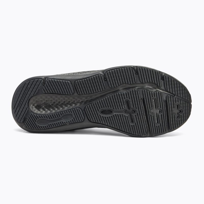 Under Armour Charged Pursuit 3 scarpe da corsa da donna nero/nero/argento metallico 4