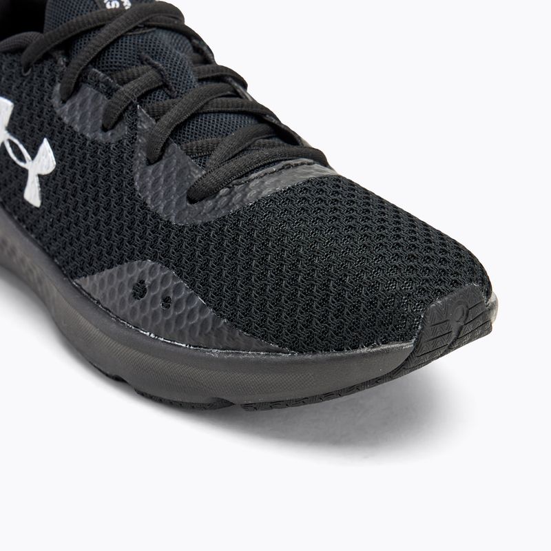 Under Armour Charged Pursuit 3 scarpe da corsa da donna nero/nero/argento metallico 7