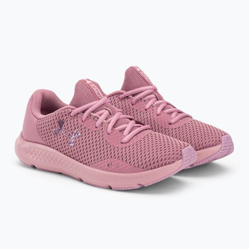 Scarpe da corsa Under Armour donna W Charged Pursuit 3 elisir rosa/elisir rosa/elisir rosa 4