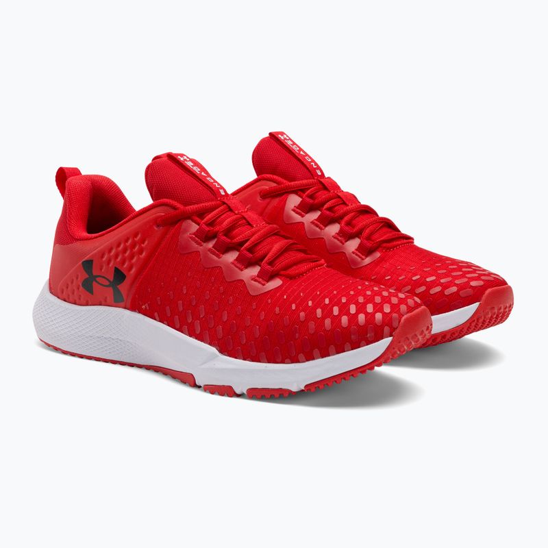 Under Armour Charged Engage 2 scarpe da ginnastica da uomo rosso/nero/nero 4