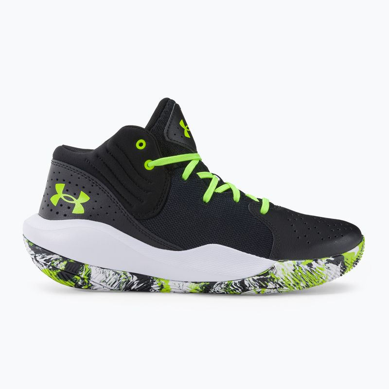 Under Armour Gs Jet '21 scarpe da basket per bambini nero / bianco / lime surge 2