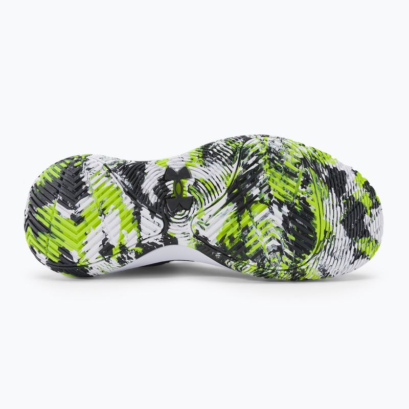 Under Armour Gs Jet '21 scarpe da basket per bambini nero / bianco / lime surge 5