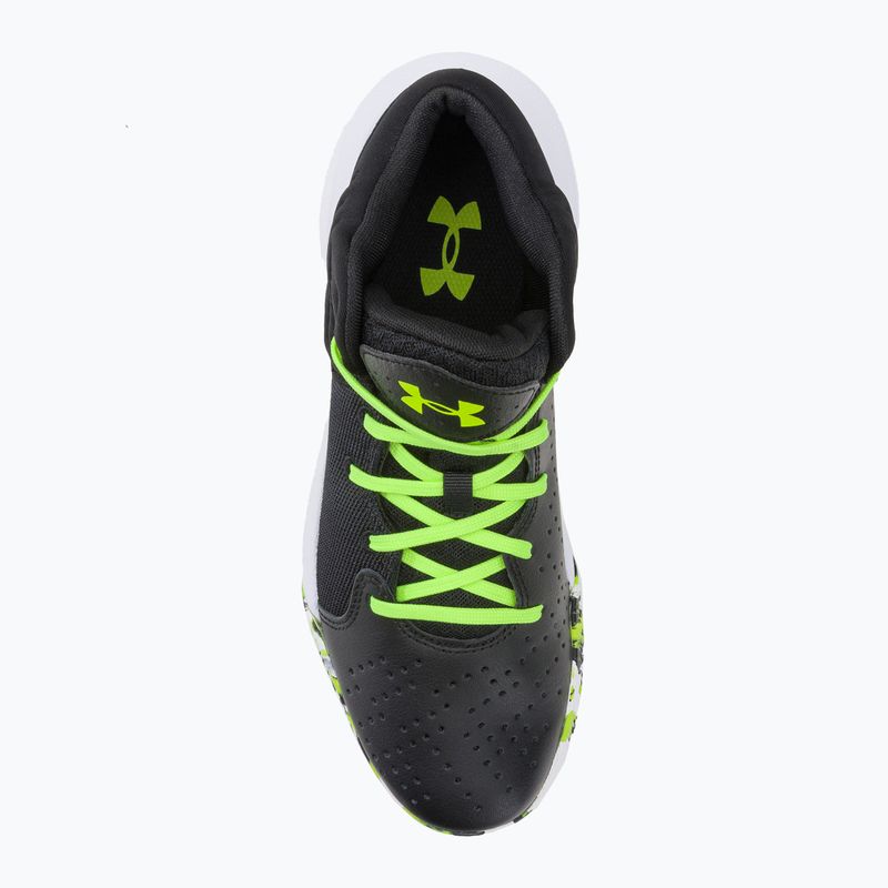 Under Armour Gs Jet '21 scarpe da basket per bambini nero / bianco / lime surge 6