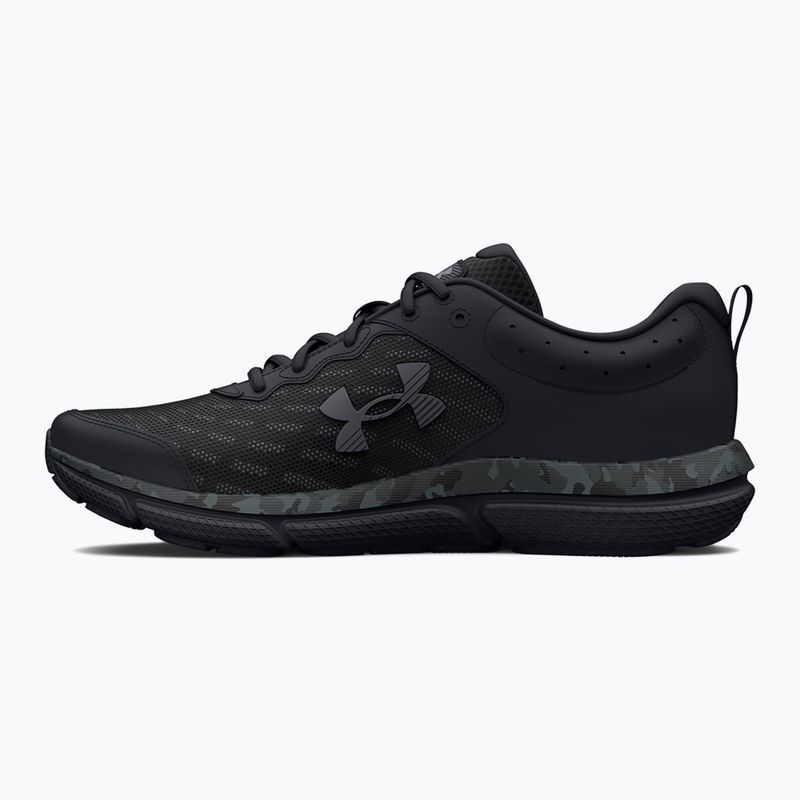 Under Armour Charged Assert 10 Camo nero/nero/grigio scarpe da corsa da uomo 2
