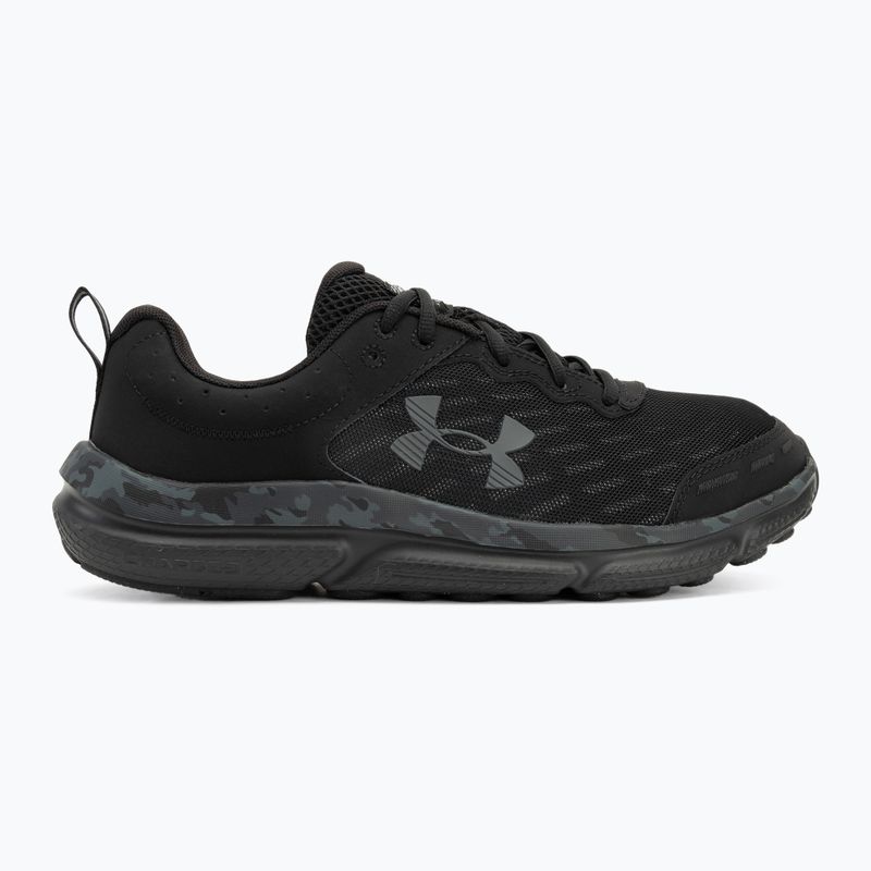 Under Armour Charged Assert 10 Camo nero/nero/grigio scarpe da corsa da uomo 2