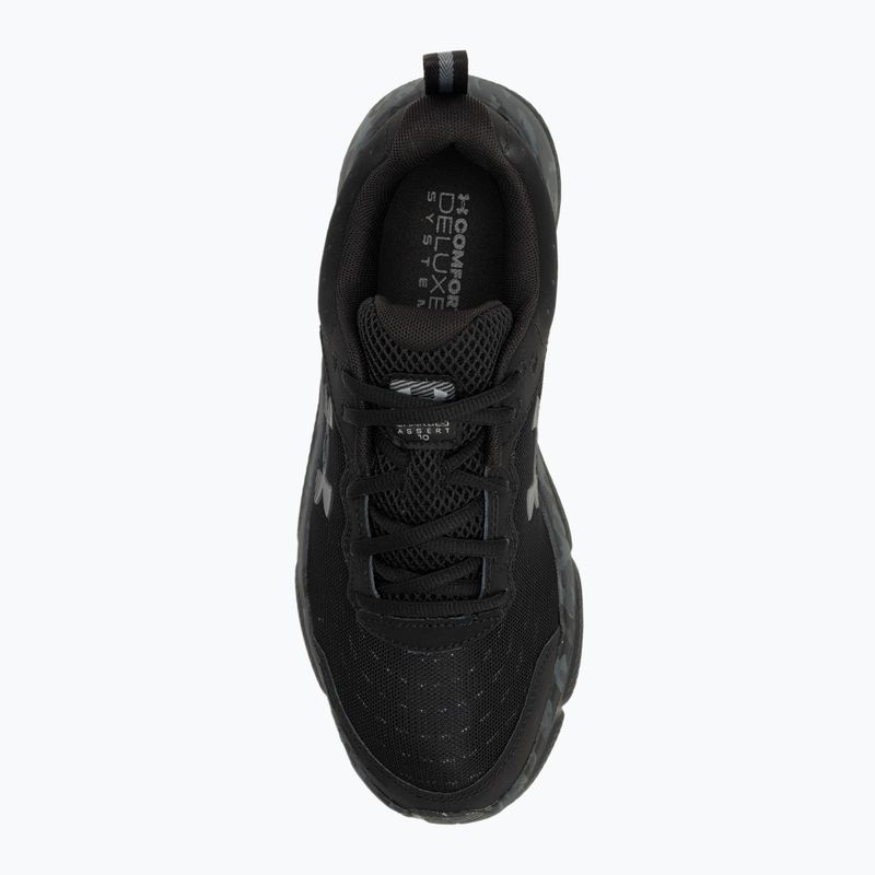 Under Armour Charged Assert 10 Camo nero/nero/grigio scarpe da corsa da uomo 5