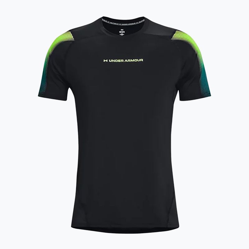 Maglia da allenamento Under Armour da uomo HG Armour Nov Fitted SS nero/lime surge/lime surge 4