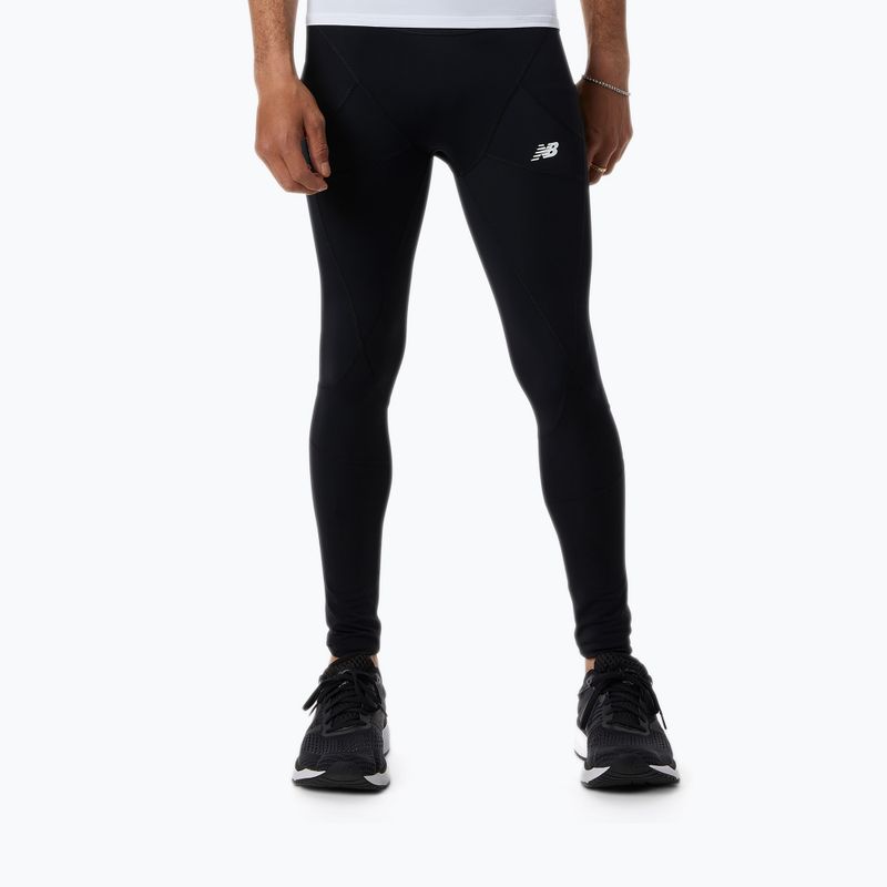 Leggings da corsa New Balance Compression Tight da uomo, nero