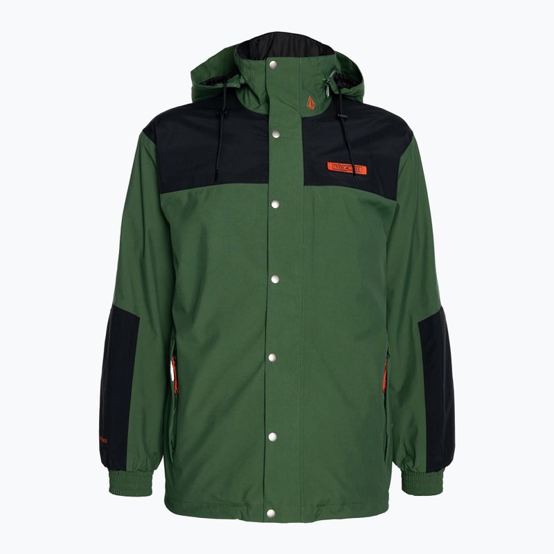 Giacca da snowboard Volcom Longo Gore-Tex militare da uomo
