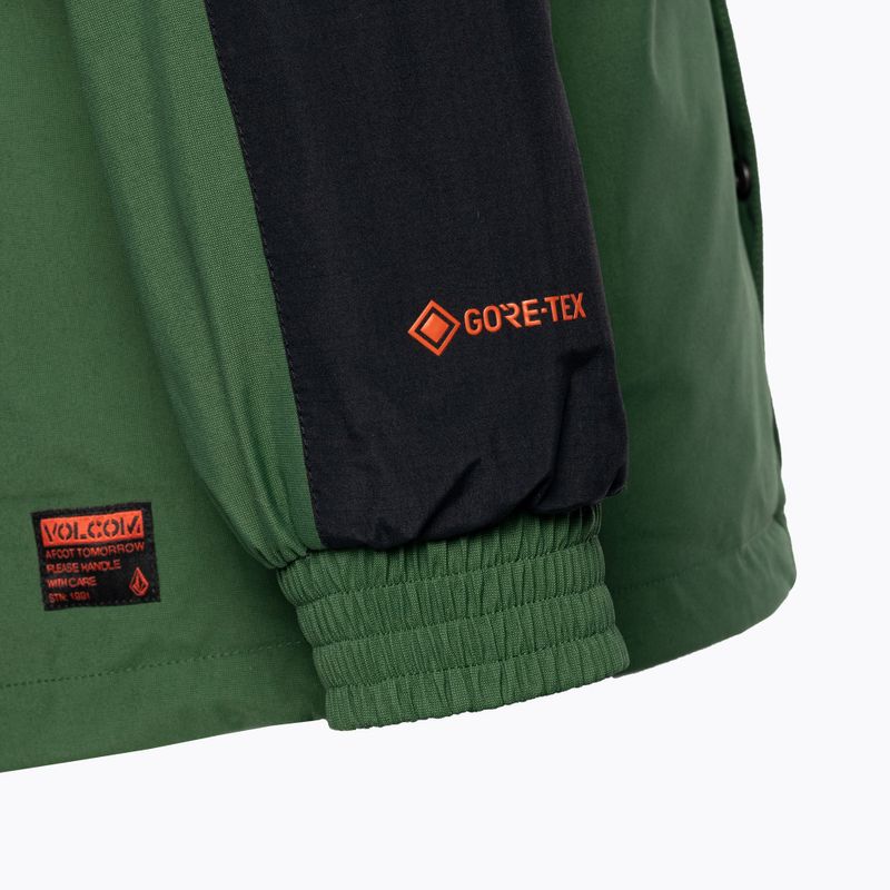 Giacca da snowboard Volcom Longo Gore-Tex militare da uomo 5