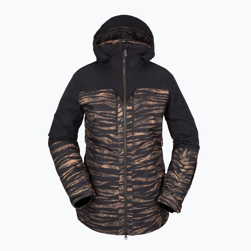 Giacca da snowboard da donna Volcom Shelter 3D Stretch con stampa tigrata 8