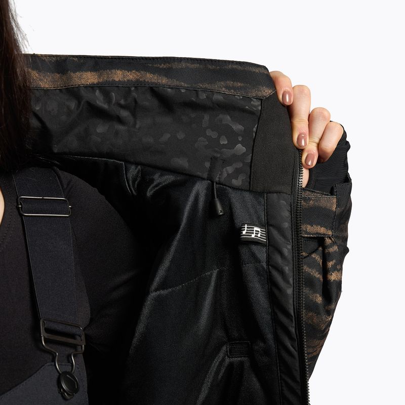 Giacca da snowboard da donna Volcom Shelter 3D Stretch con stampa tigrata 7