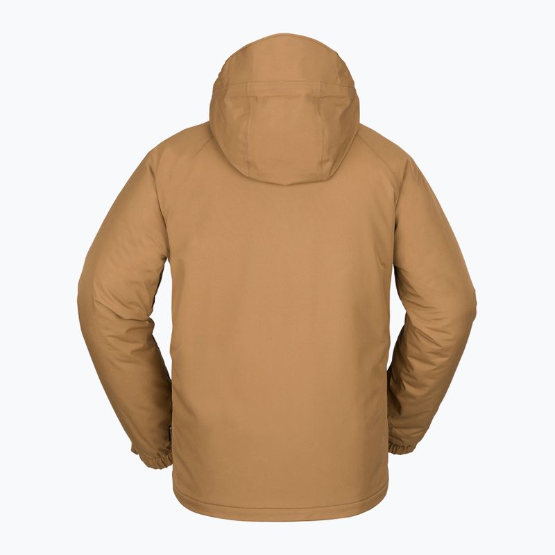 Giacca da snowboard Volcom Dua Ins Gore uomo caramello 2