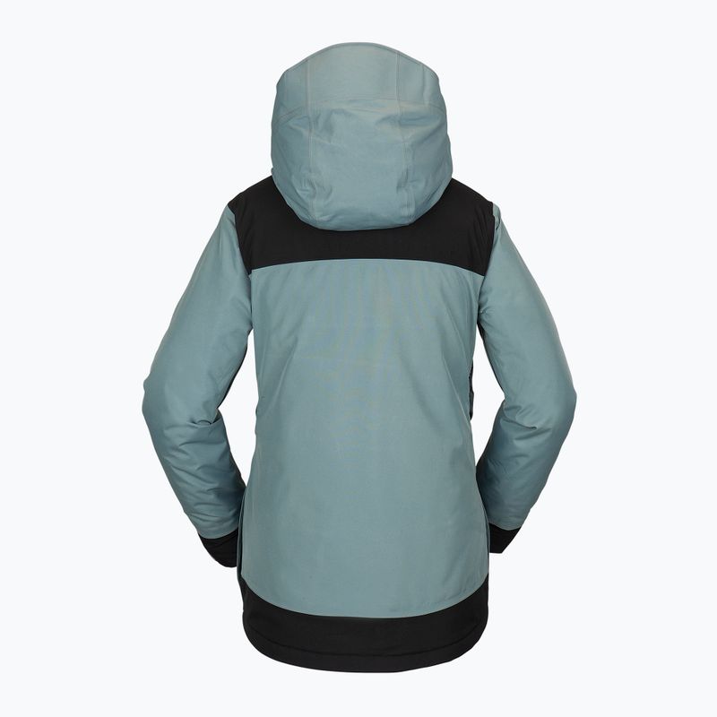 Giacca da snowboard donna Volcom Ell Ins Gore-Tex verde cenere 9