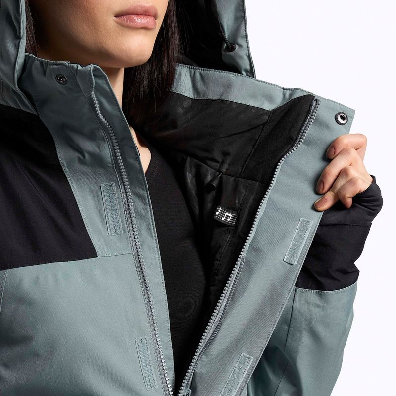 Giacca da snowboard donna Volcom Ell Ins Gore-Tex verde cenere 7