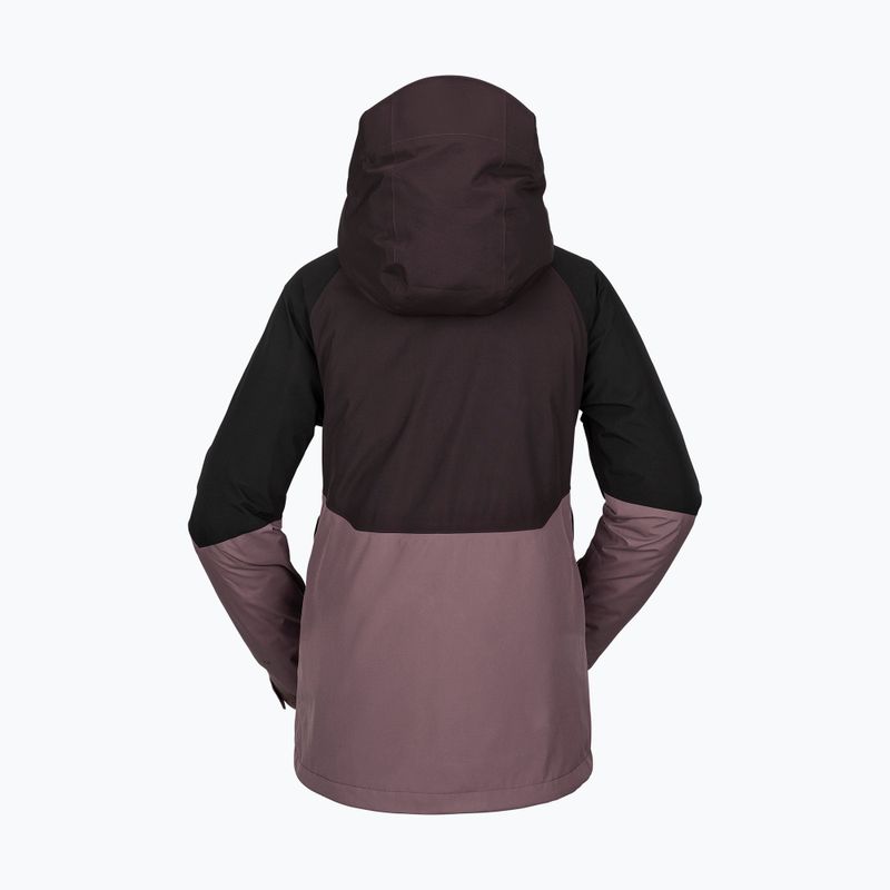 Giacca da snowboard da donna Volcom Aris Ins Gore nero prugna 8