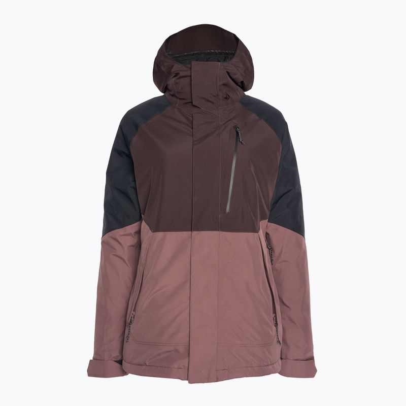 Giacca da snowboard da donna Volcom Aris Ins Gore nero prugna
