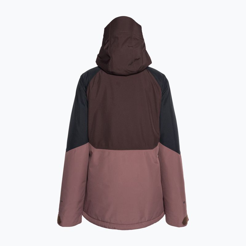 Giacca da snowboard da donna Volcom Aris Ins Gore nero prugna 2
