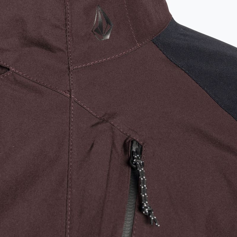 Giacca da snowboard da donna Volcom Aris Ins Gore nero prugna 3