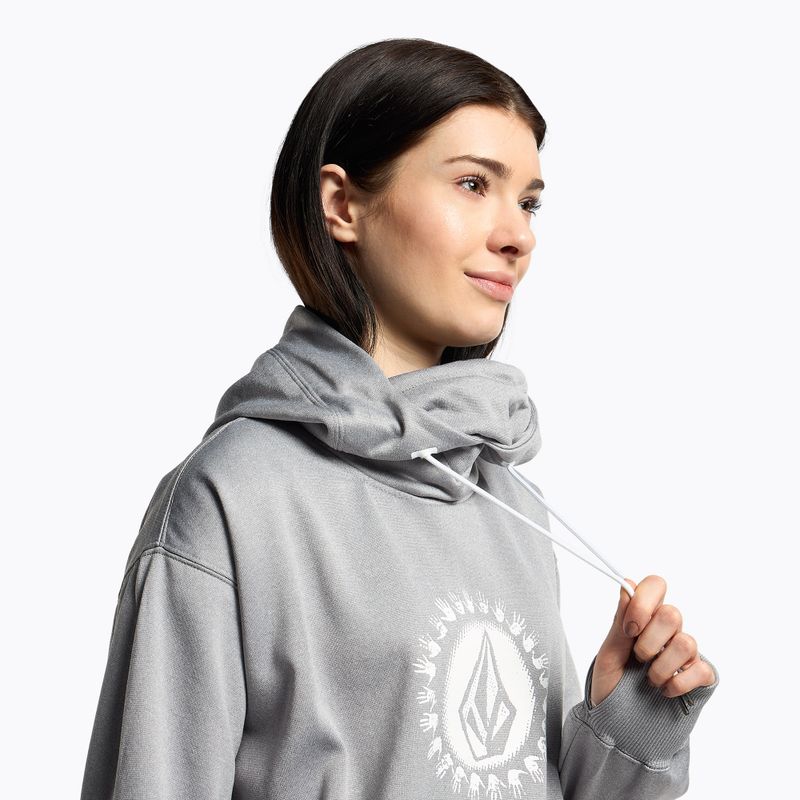 Felpa Volcom Spring Shred Hoody donna grigio erica 5
