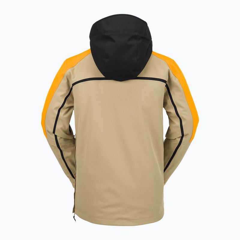 Giacca da snowboard Volcom Brighton Pullover uomo oro 9