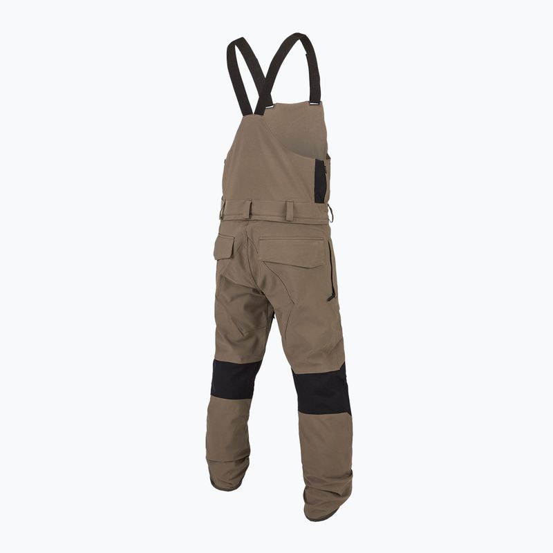 Pantaloni da snowboard Volcom Roan Bib Overall da uomo in teak 2
