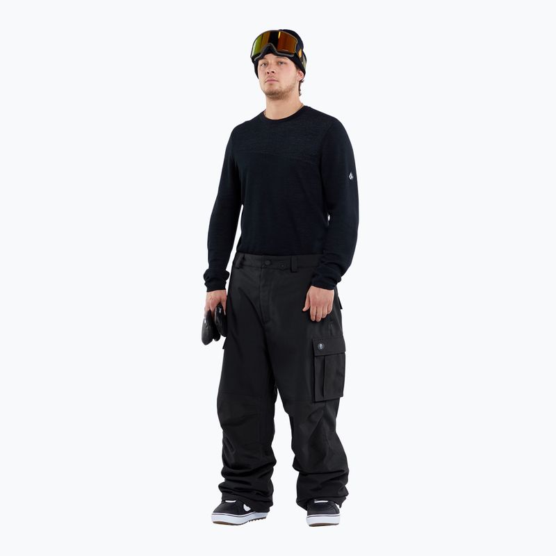 Pantaloni da snowboard da uomo Volcom Nwrk Baggy nero