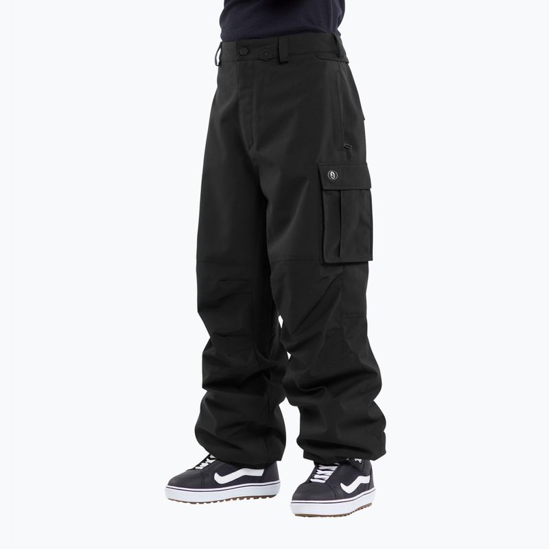 Pantaloni da snowboard da uomo Volcom Nwrk Baggy nero 3