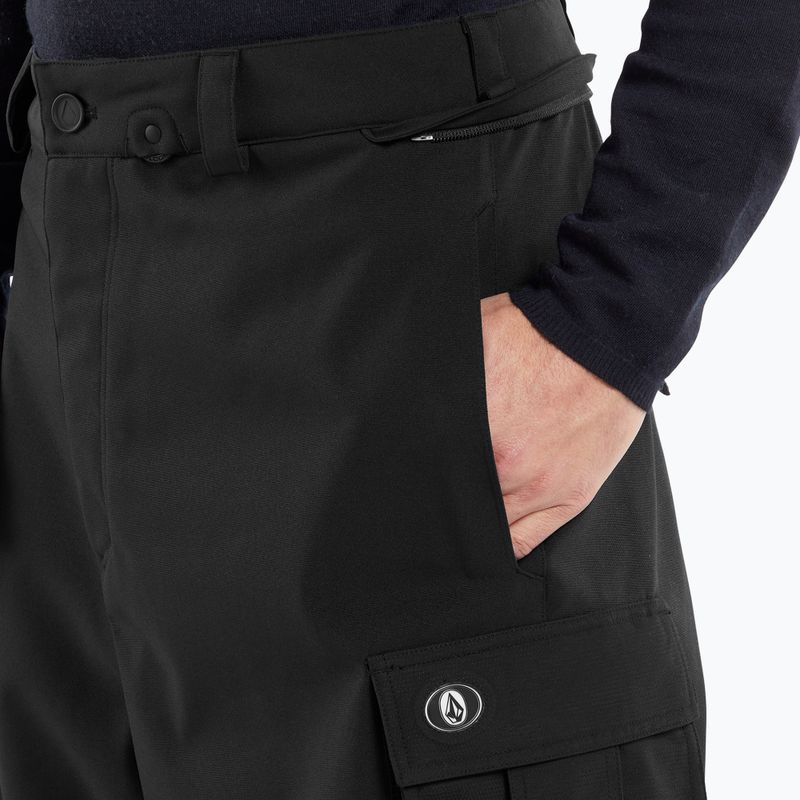 Pantaloni da snowboard da uomo Volcom Nwrk Baggy nero 4
