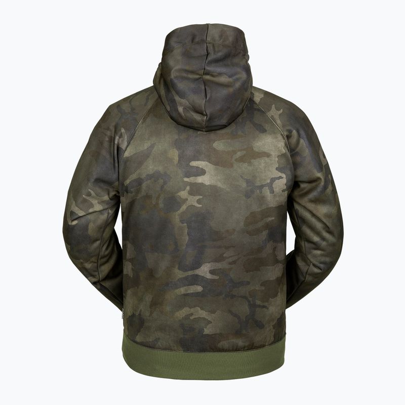 Volcom Hydro Riding Hoodie Uomo - Felpa con cappuccio cloudwash camo 2