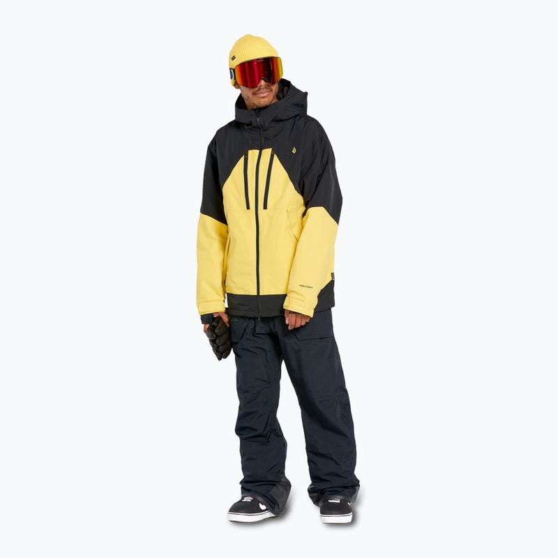 Giacca da snowboard Volcom Tds 2L Gore-Tex da uomo giallo scuro 2