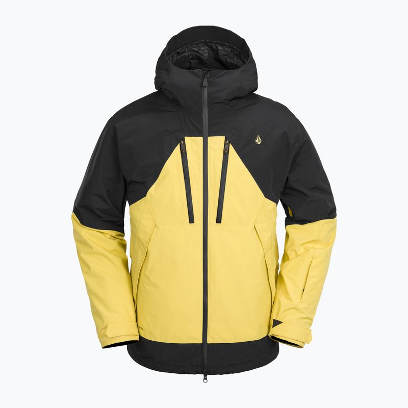 Giacca da snowboard Volcom Tds 2L Gore-Tex da uomo giallo scuro 10