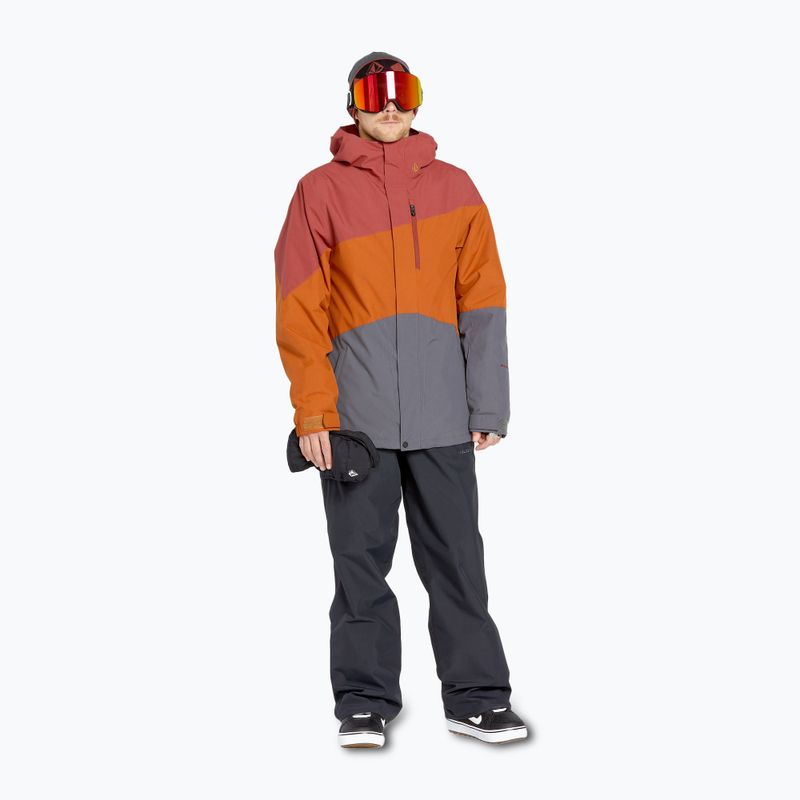 Giacca da snowboard Volcom Primry Ins da uomo caramello 2