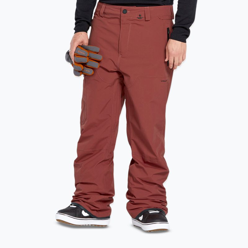 Pantaloni da snowboard Volcom L Gore-Tex redwood da uomo