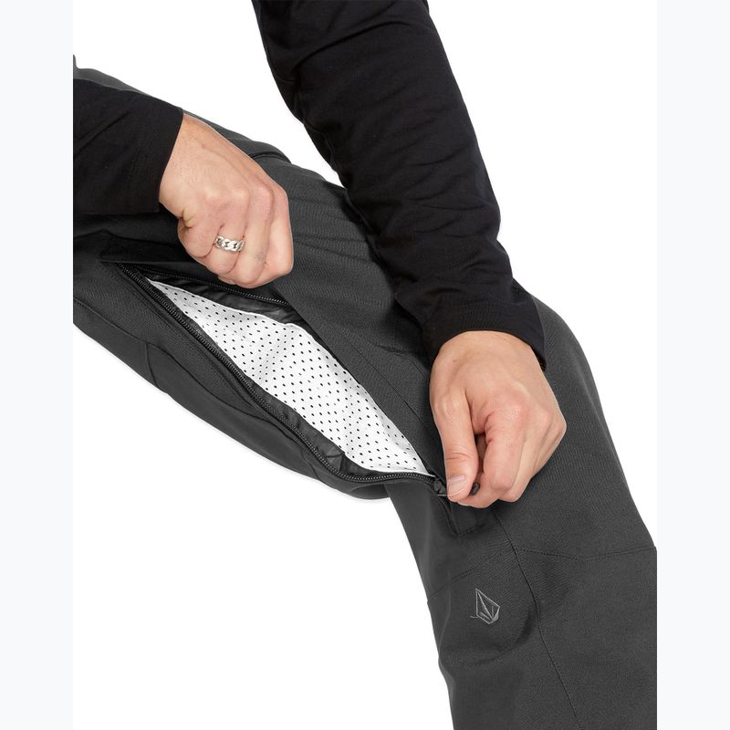 Pantaloni da snowboard da uomo Volcom Roan Bib Overall nero 7
