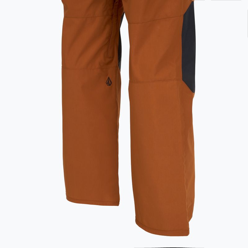 Pantaloni da snowboard da uomo Volcom Roan caramel 10