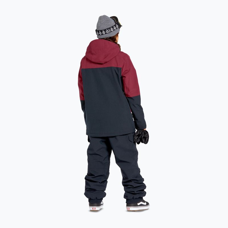 Giacca da snowboard da donna Volcom Shelter 3D Stretch bordeaux 3