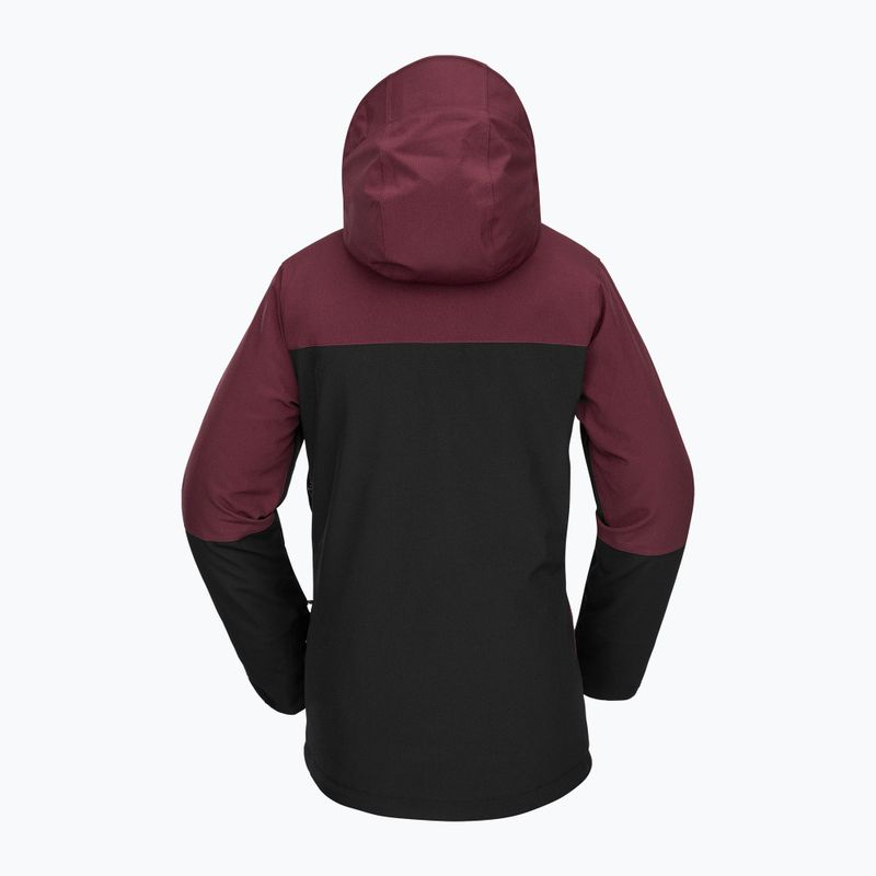 Giacca da snowboard da donna Volcom Shelter 3D Stretch bordeaux 9