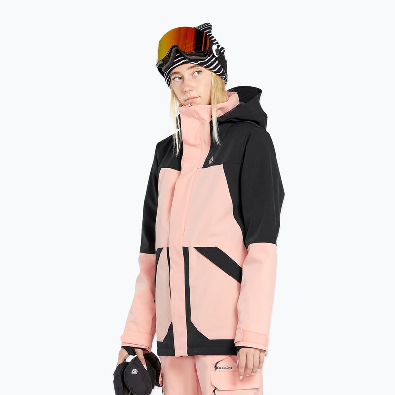 Giacca da snowboard da donna Volcom Shelter 3D Stretch coral haze