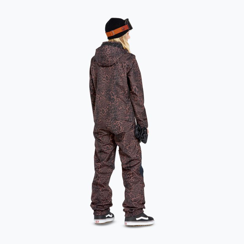 Tuta da snowboard da donna Volcom Shiloh Snow leopardo 2