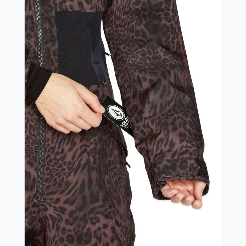 Tuta da snowboard da donna Volcom Shiloh Snow leopardo 8