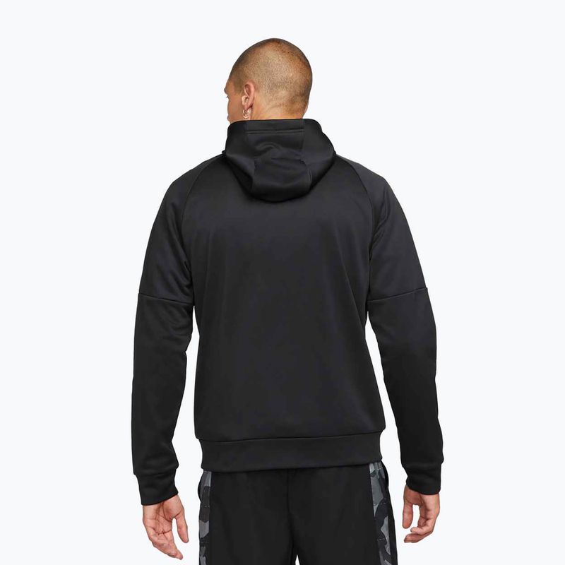 Bluza treningowa męska Nike Therma Fit Full-Zip black/black/white 3