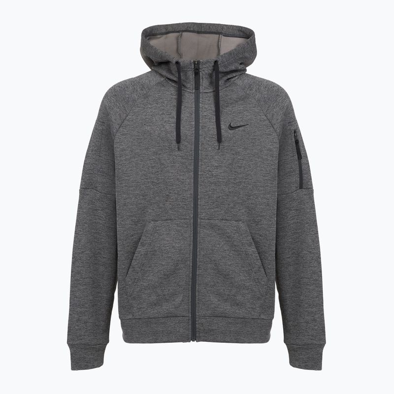 Felpa da allenamento uomo Nike Therma Fit Full-Zip charcoal heathr/dark smoke grey/black 8