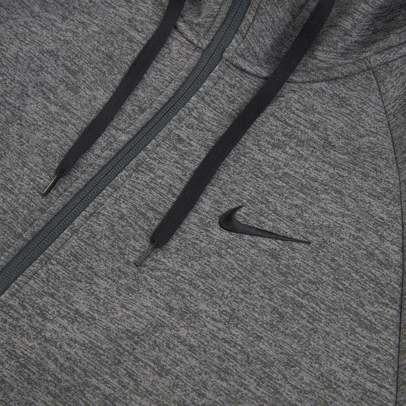 Felpa da allenamento uomo Nike Therma Fit Full-Zip charcoal heathr/dark smoke grey/black 10