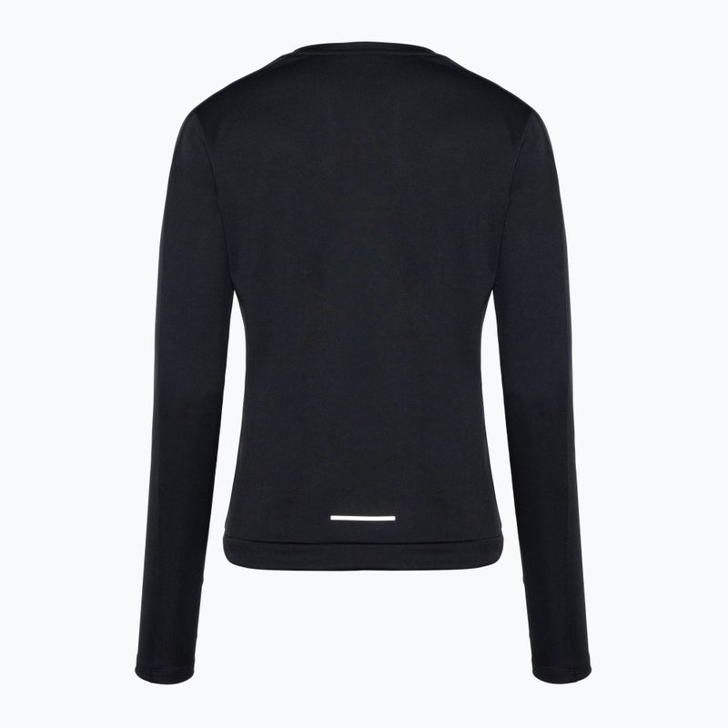 Donna Nike Dri-Fit Pacer Crew running a maniche lunghe nero 2