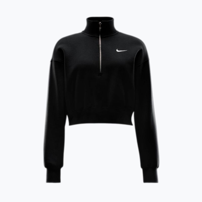 Felpa donna Nike Sportswear Phoenix Fleece 1/2 Zip Cropped black/sail 3