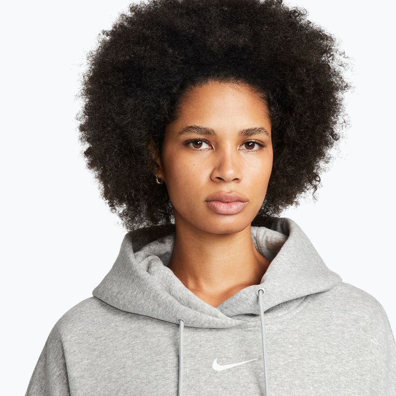 Felpa da donna Nike Sportswear Phoenix Fleece Oversized dark grey heather/sail 5